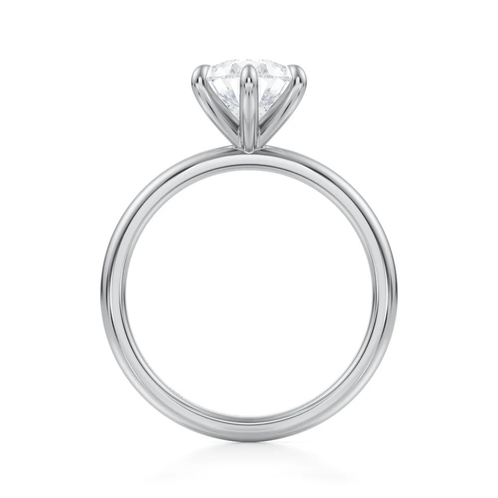 Pear Solitaire Ring 4-Prong