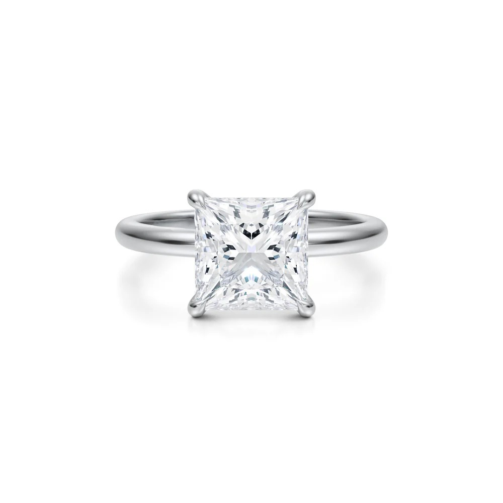 Princess Solitaire Ring 4-Prong
