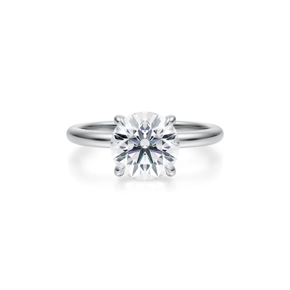 Round Solitaire Ring 4-Prong