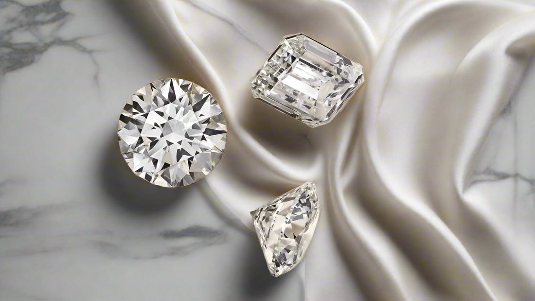 close-up of lab grown diamond showing brilliance and clarity