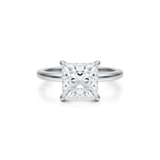 Princess Solitaire Ring 4-Prong