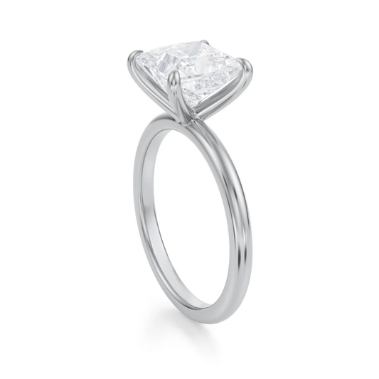 Princess Solitaire Ring 4-Prong