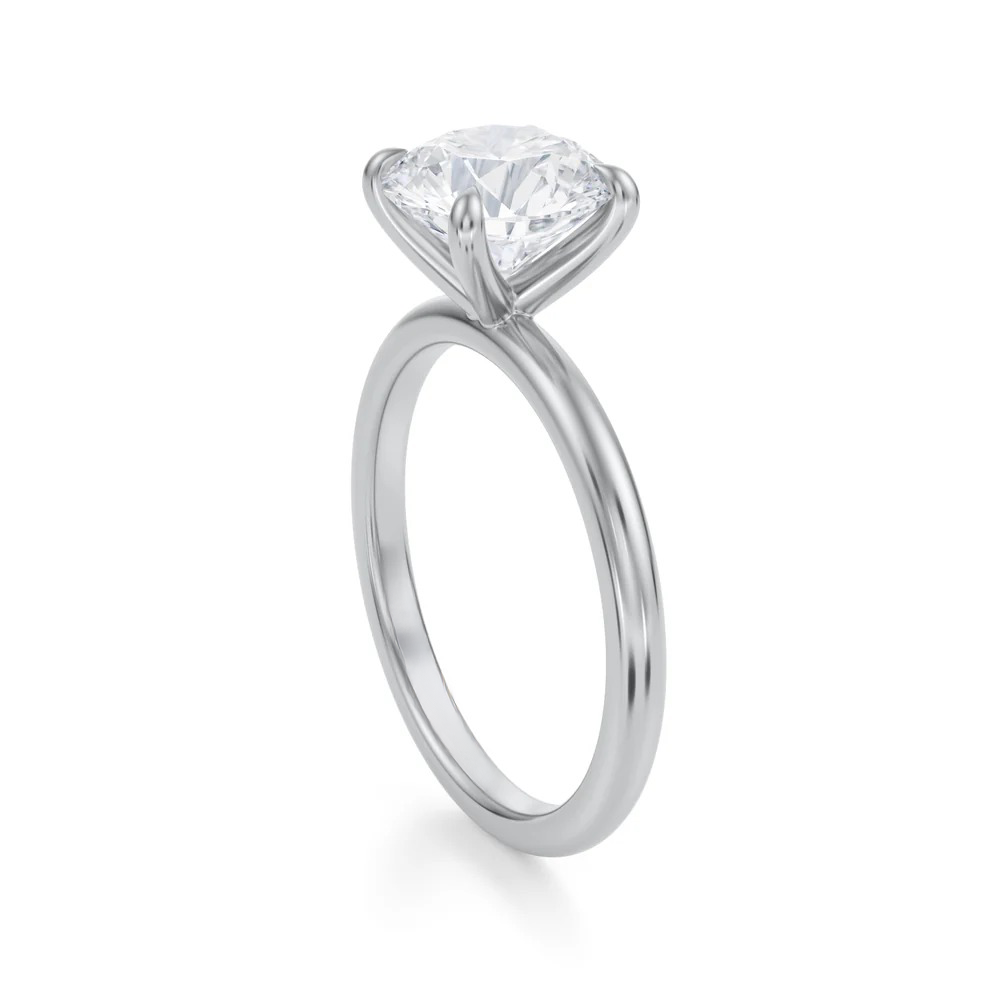 Round Solitaire Ring 4-Prong