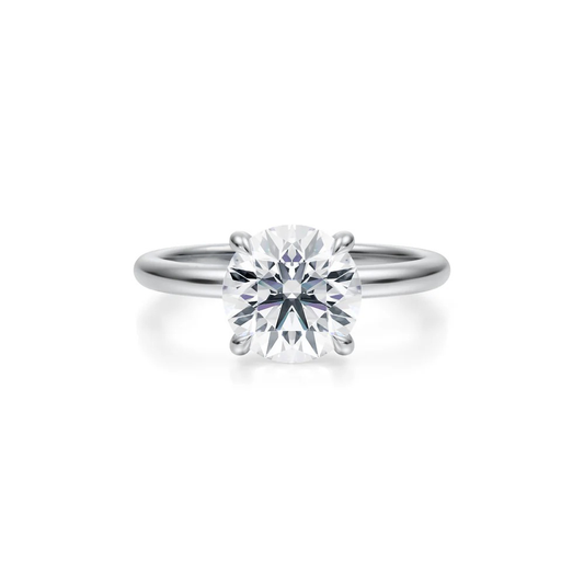 Round Solitaire Ring 4-Prong